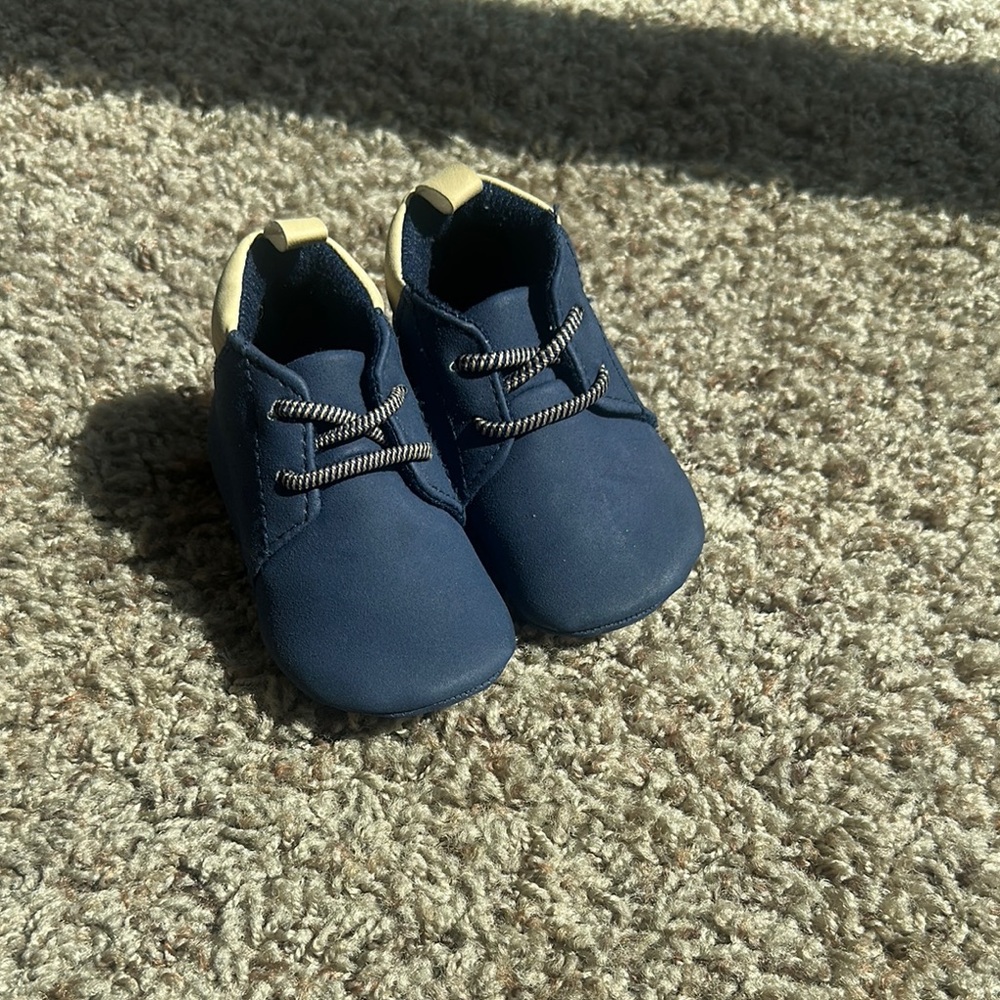 Carter's Blue Baby Walker Shoes Slip-On Style